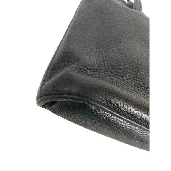 Brighton Black Leather Crocodile Print Embossed Satchel Bag - Picture 12 of 15